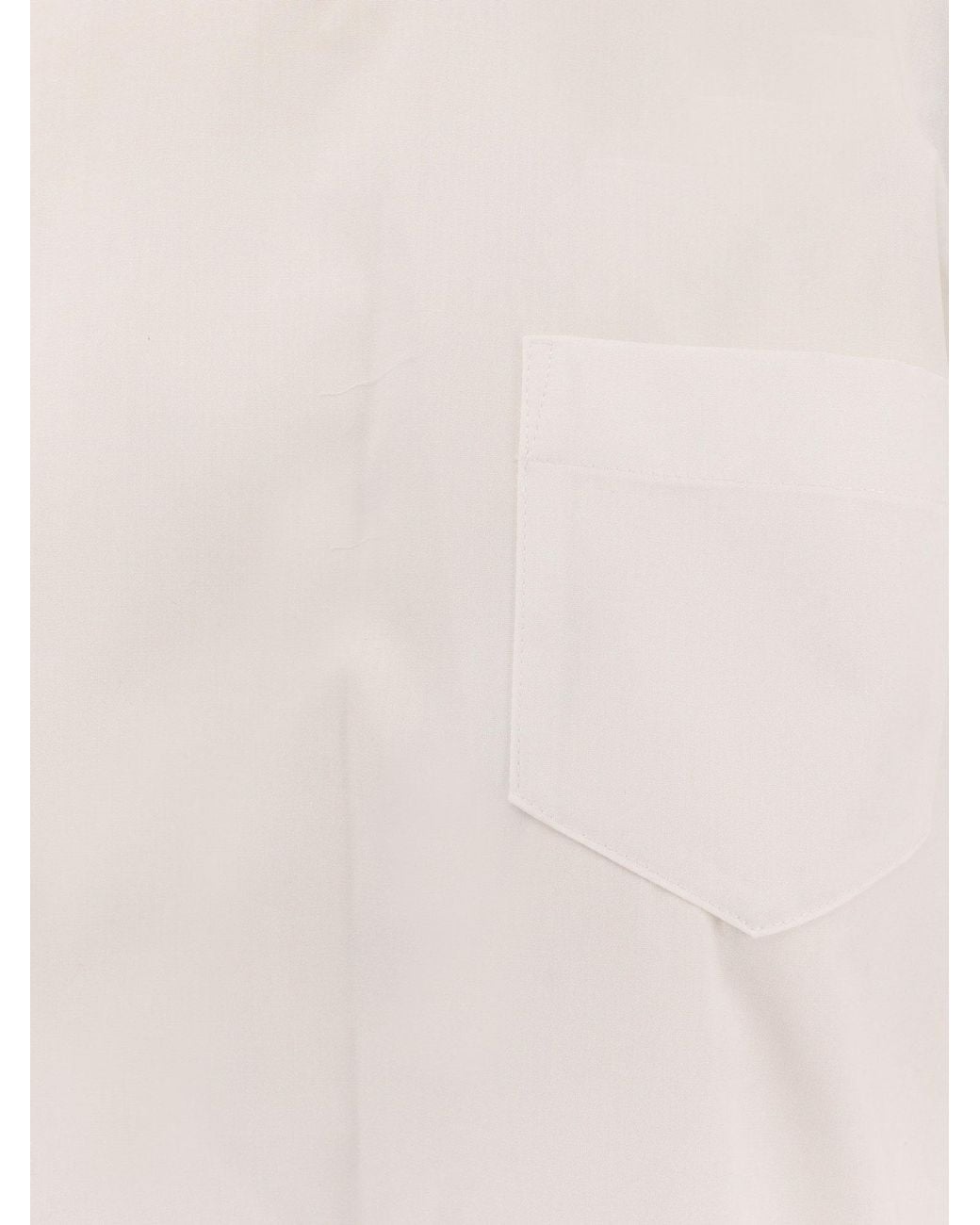 Sacai White Dresses Poliestere Cotone