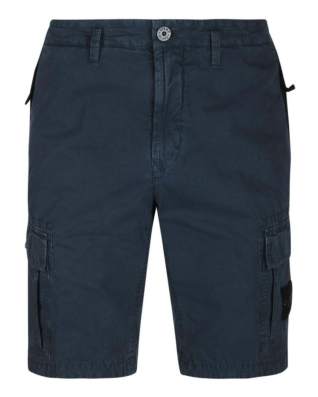 Stone Island Cotton Cargo Shorts in 