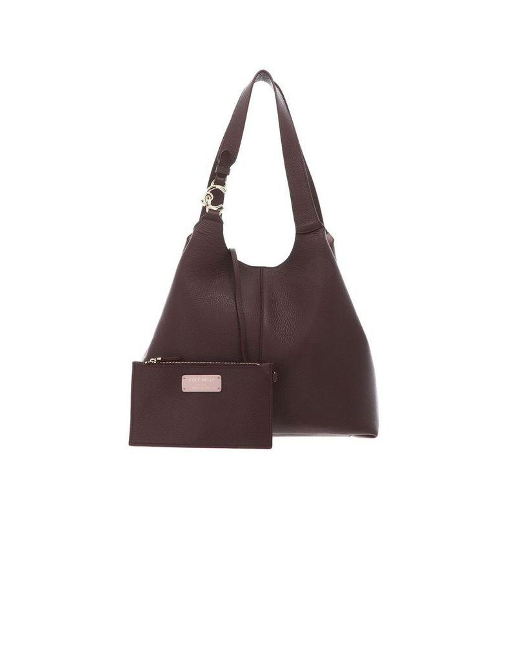 Coccinelle Brown Shopping Bag Bovine Leather Shopper-Bags