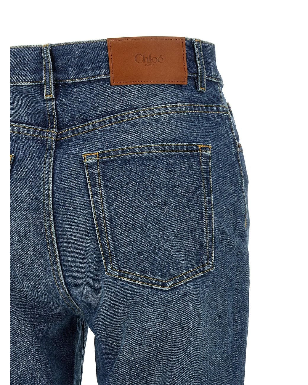 Denum Blue Color Code Chloé Palazzo Jeans in Blue | Lyst