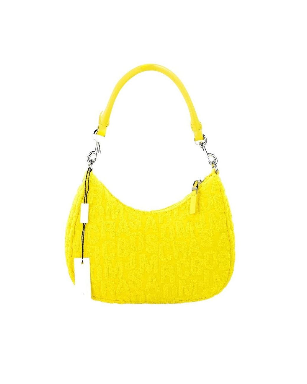 Marc Jacobs Yellow Marc Jacobs Monogram Terry Fabric Shoulder Bag