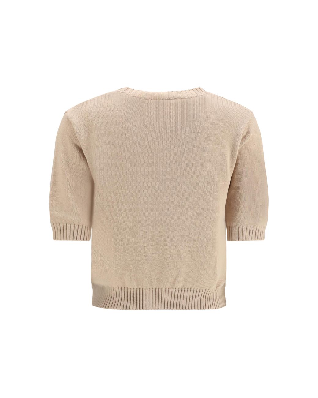 Weekend by Maxmara White Sweater Cotton Knit With Embroidery T-Shirts & Jerseys
