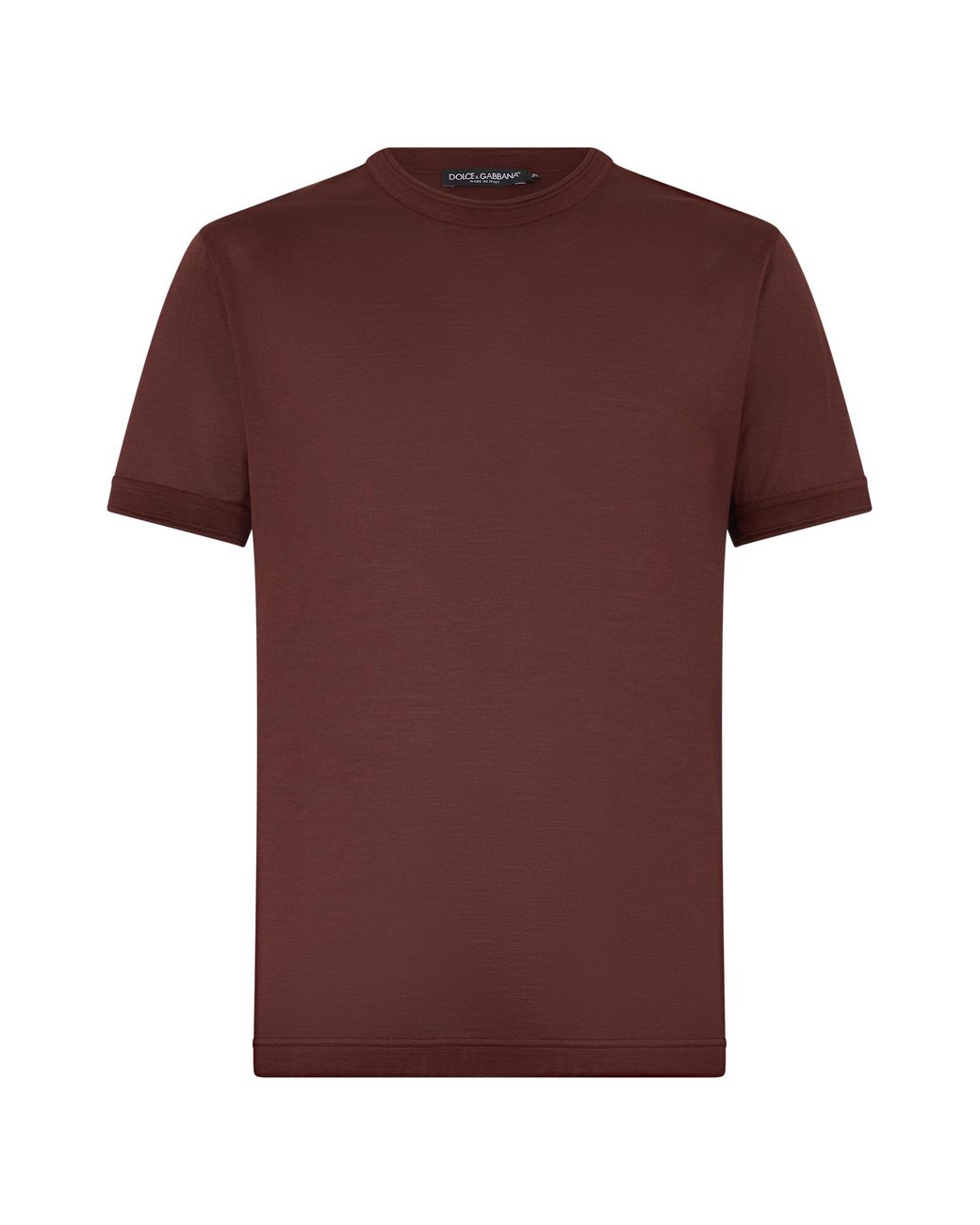 Dolce & Gabbana Red Silk T-Shirt T-Shirts for men