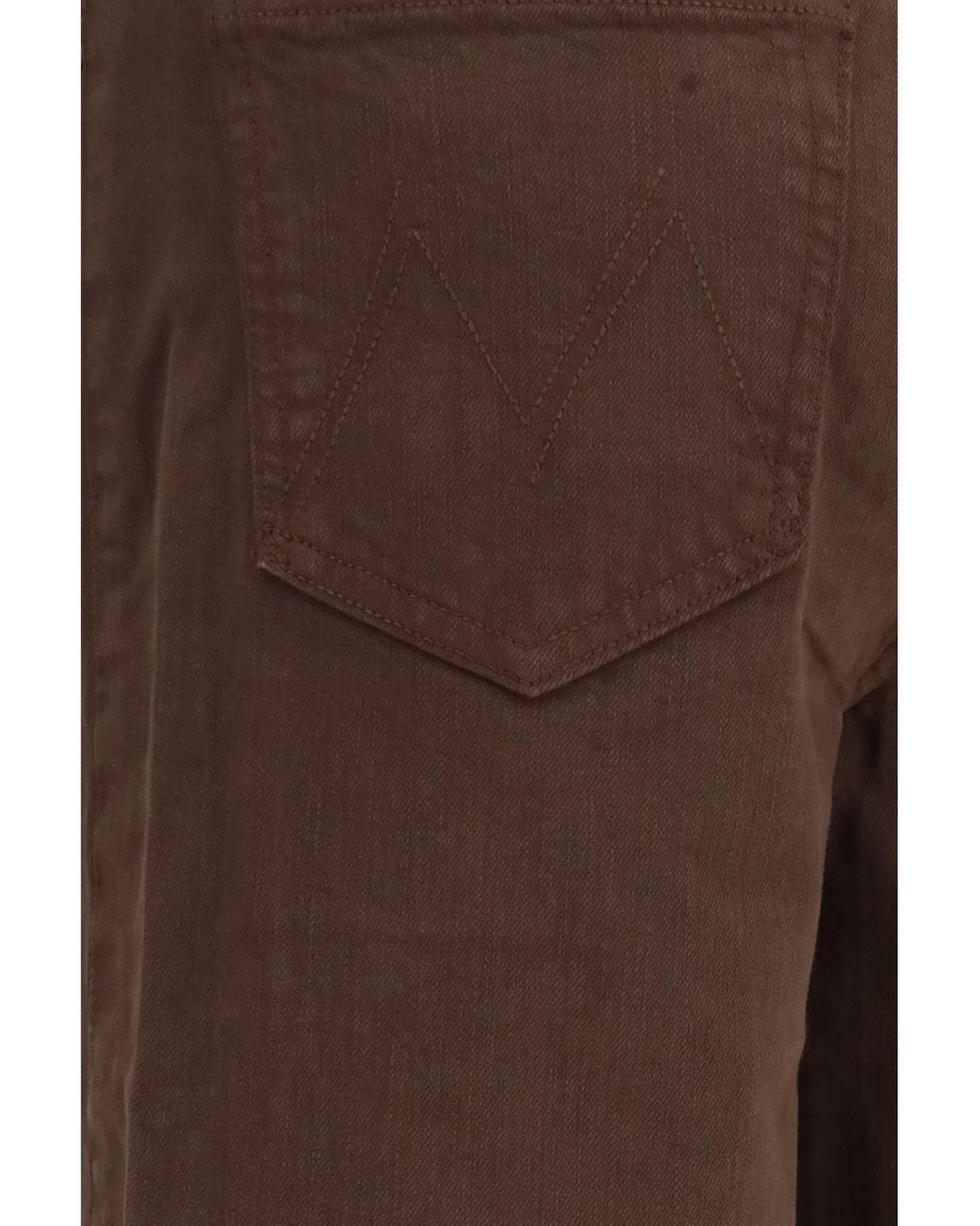 Mother Brown The Undercover Sneak Jeans Cotton