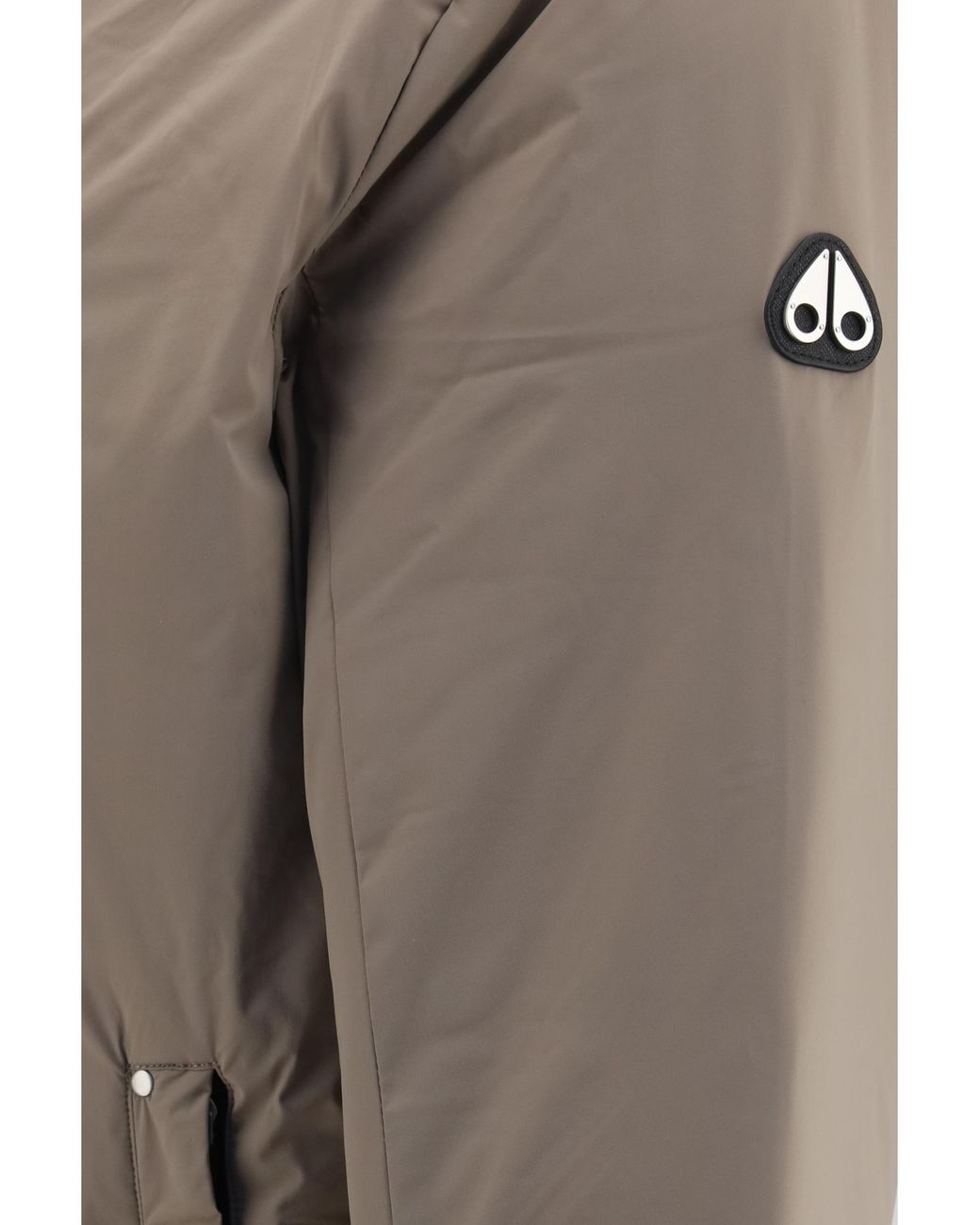 Moose Knuckles Gray Hooded Down Jacket for men