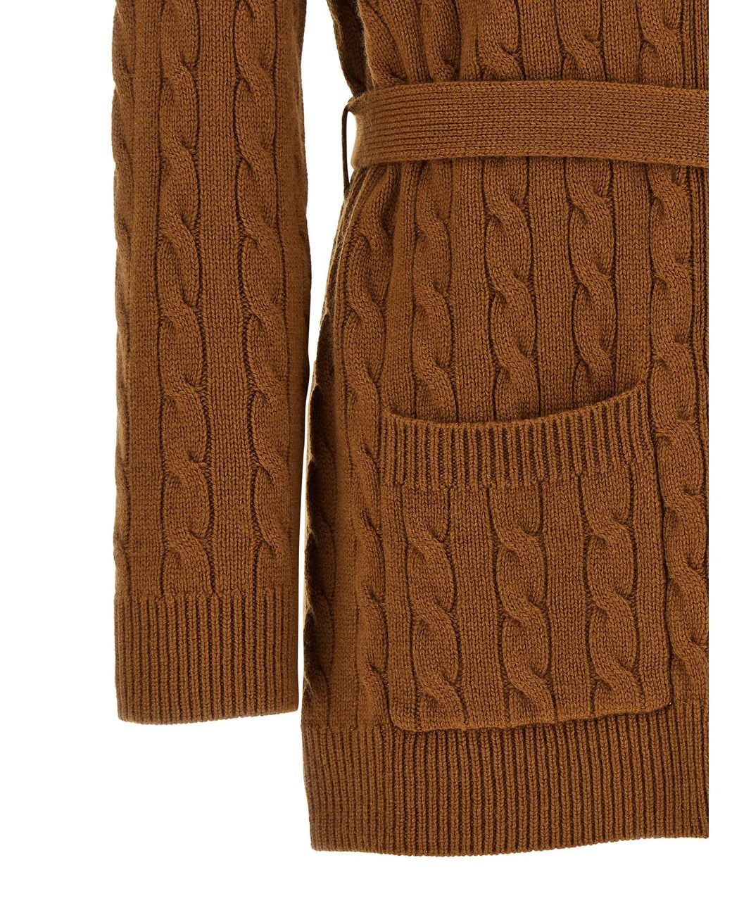 Valentino Garavani Brown Cashmere Cardigan Clothing