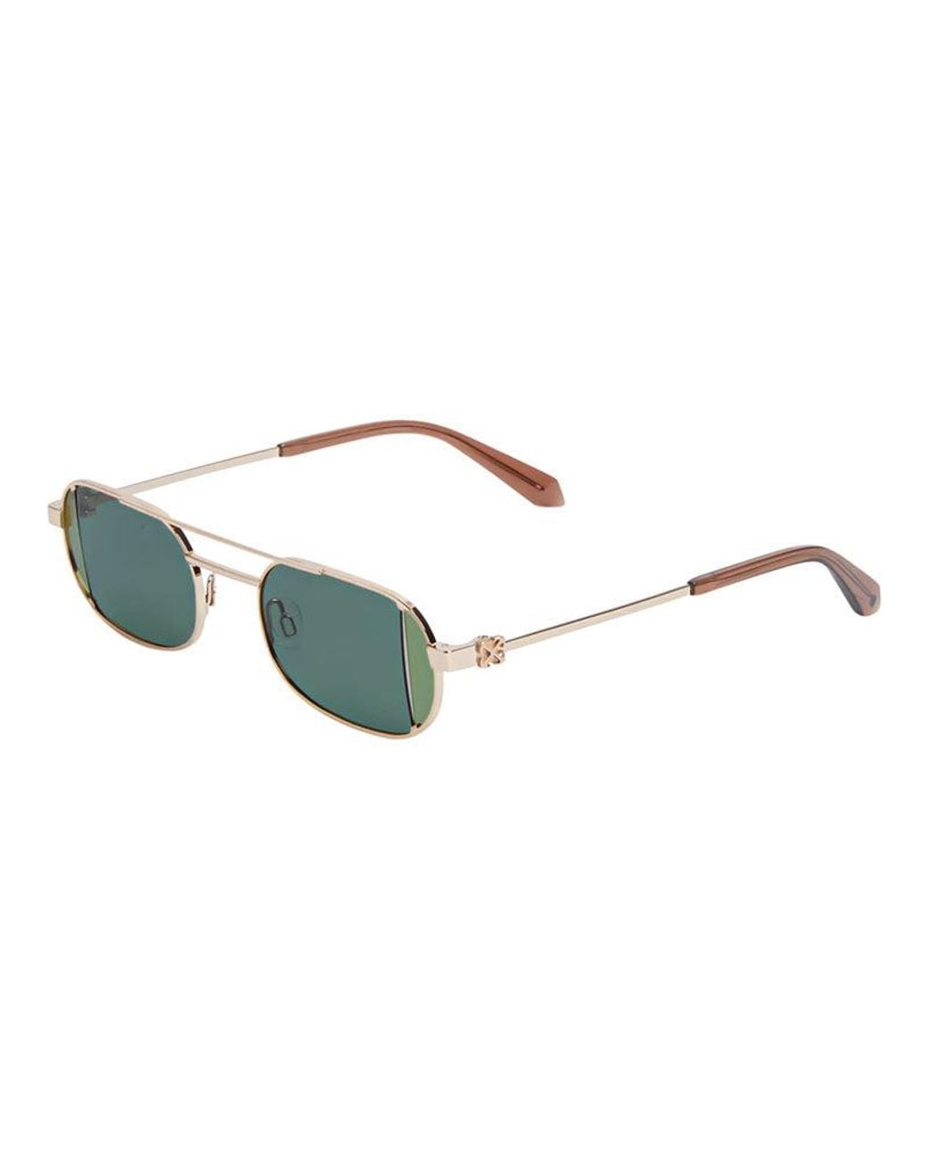Off-White c/o Virgil Abloh Green Frame And Lens Sunglasses