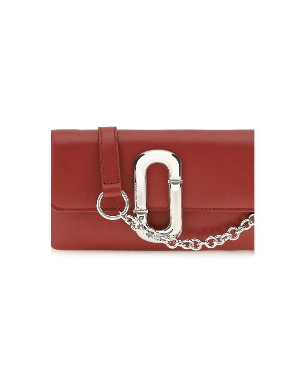 Marc Jacobs Red Calf Leather Bos Taurus Wallet