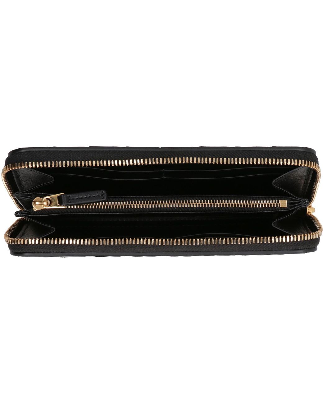 Bottega Veneta Gray Leather Zip-Around Wallet For