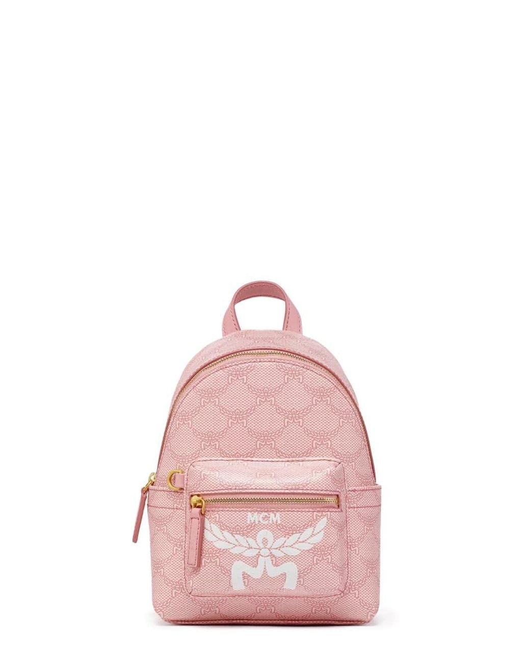 MCM Pink Backpack Stark Lauretos