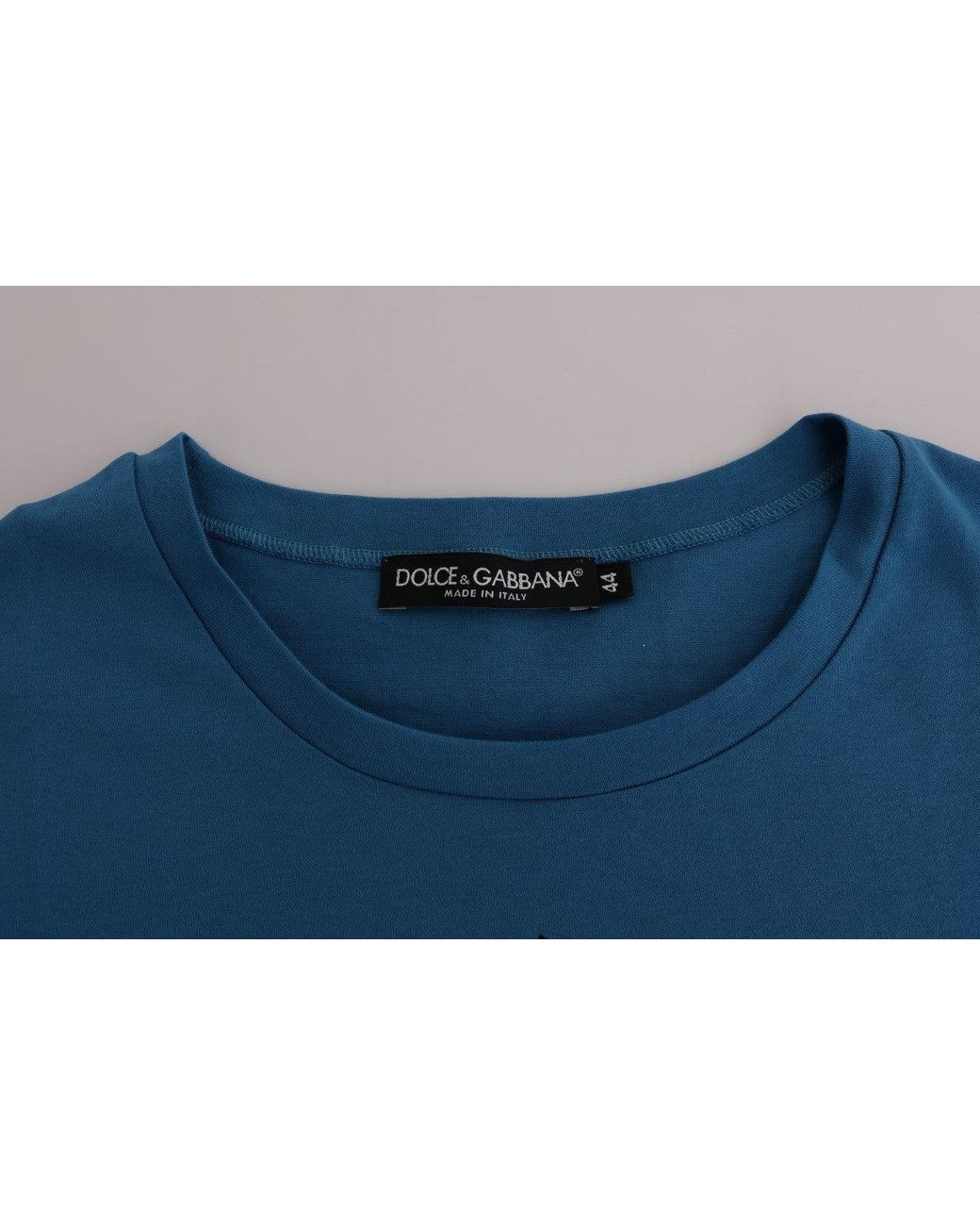 Dolce & Gabbana Blue Cotton 2017 Motive T-Shirt