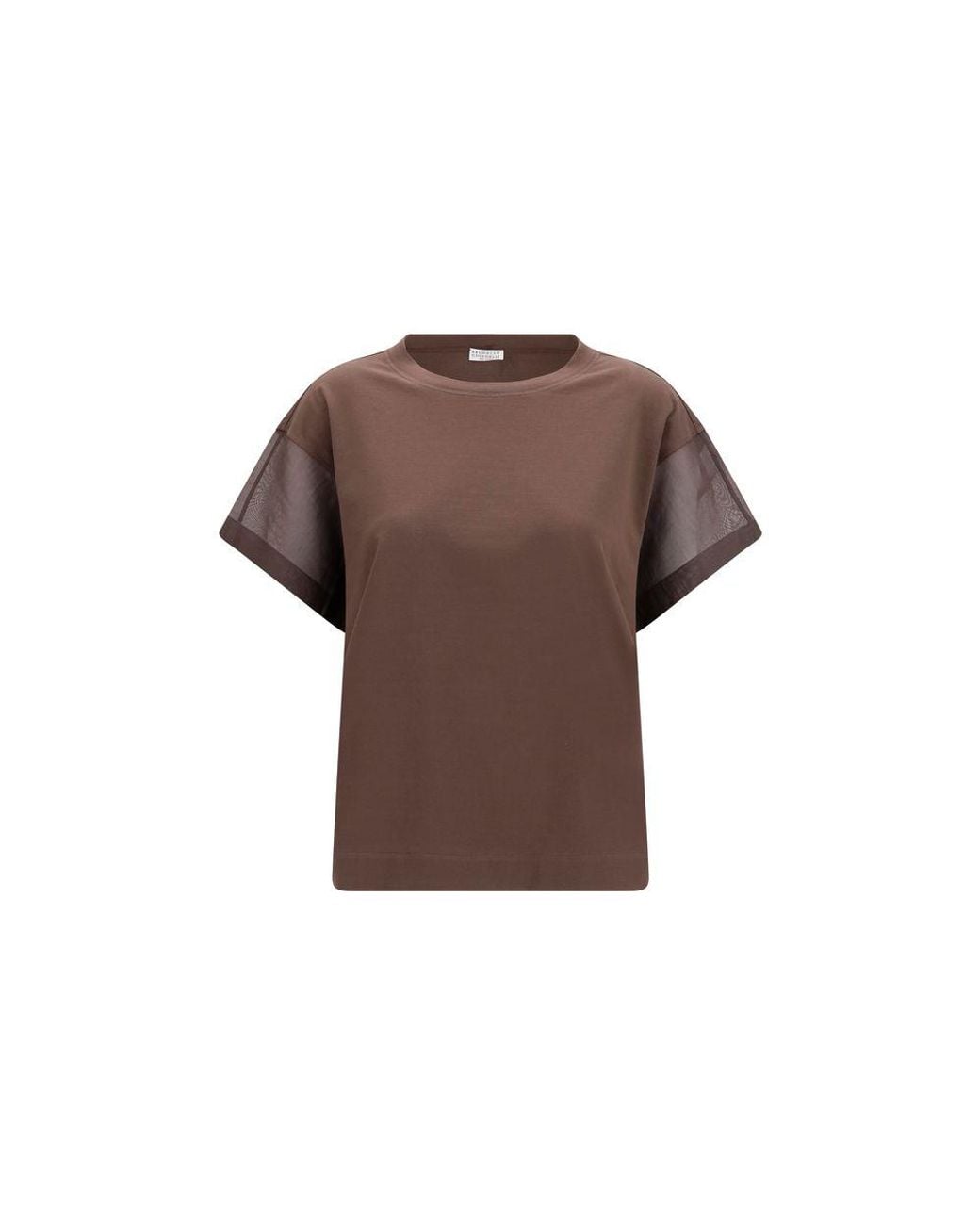Brunello Cucinelli Brown Cotton T