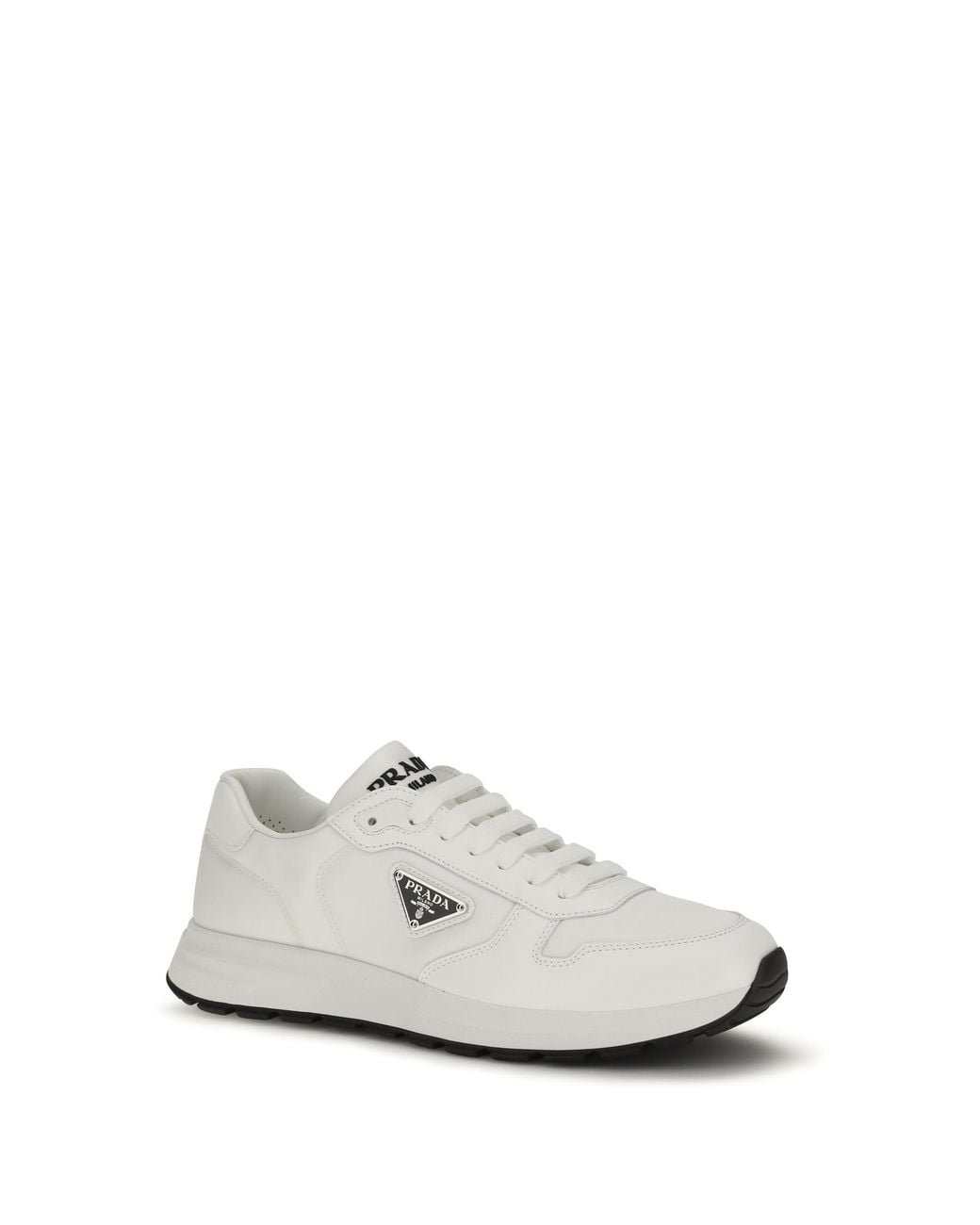 Prada White Sneakers Prax 01- Flat Shoes for men