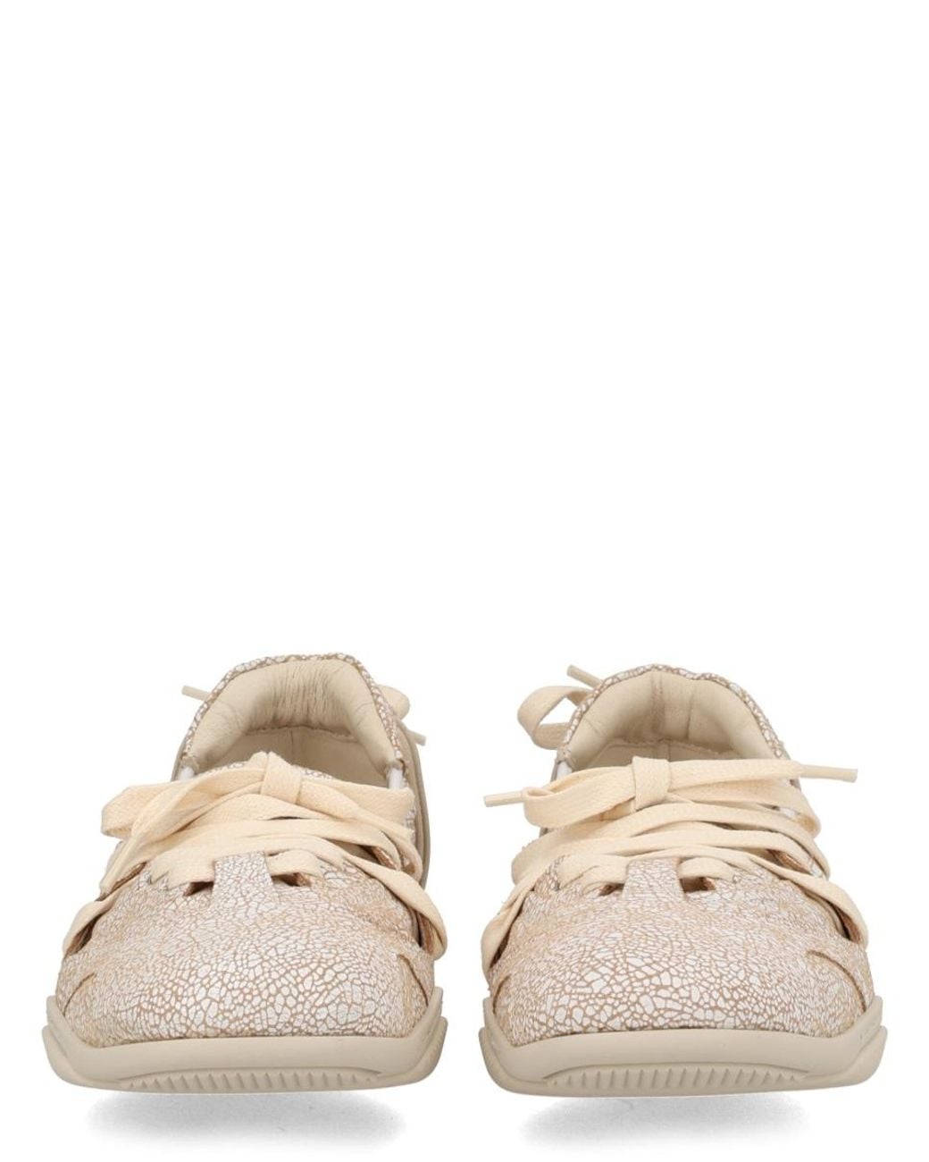 Acne Natural Acne Studios Ballerina Hybrid Leather Sneaker