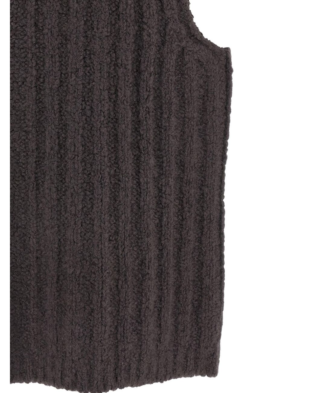 Rick Owens Black Cashmere Sleeveles Sweater Clothing for men