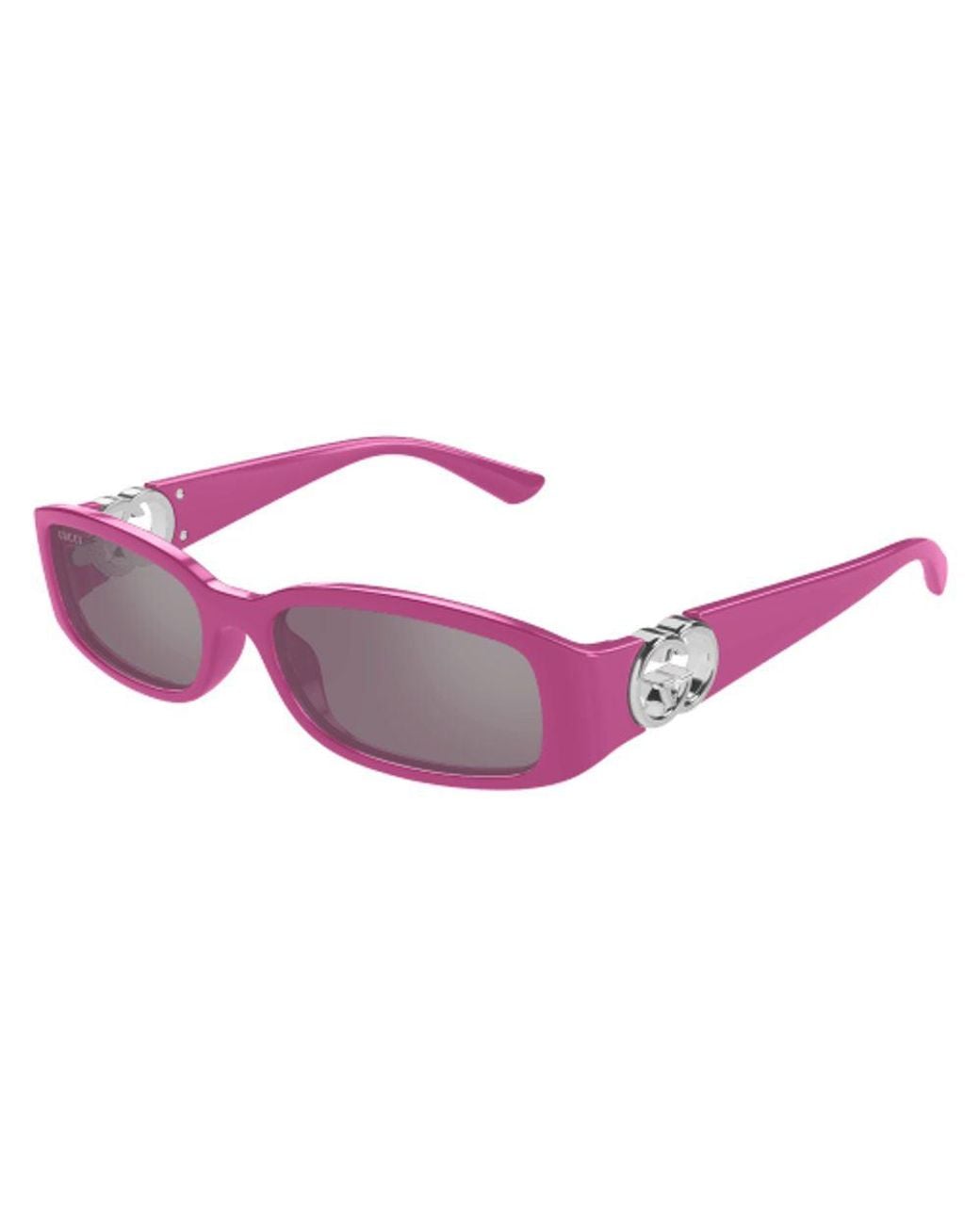 Gucci Purple Gucci Eyewear Gg1661S Rectangular Frame Sunglasses