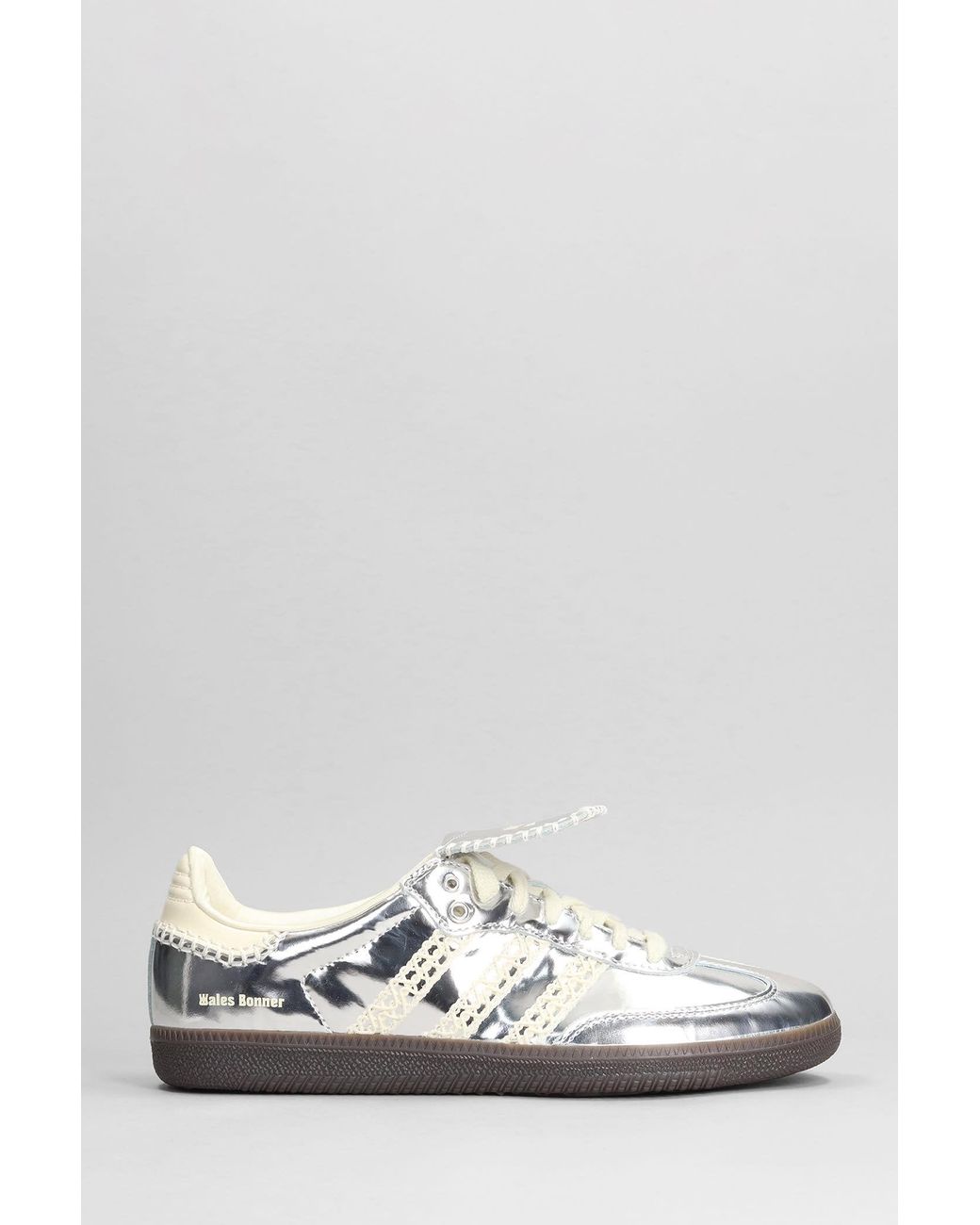 adidas Originals Samba Sneakers In Silver Leather in White for Men