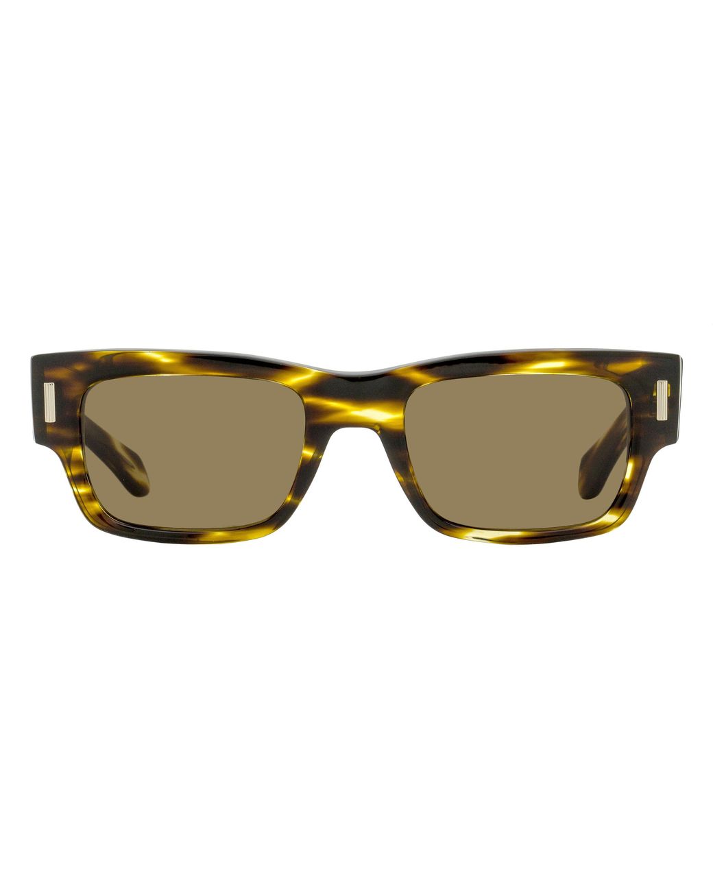 Ferragamo Black Rectangular Rivet Sunglasses Sf2011S 216 53Mm Plastic (Acetate) for men