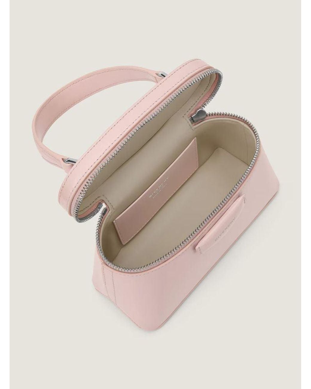 Givenchy Pink Givenchy Glazed Leather Top Handle Bag
