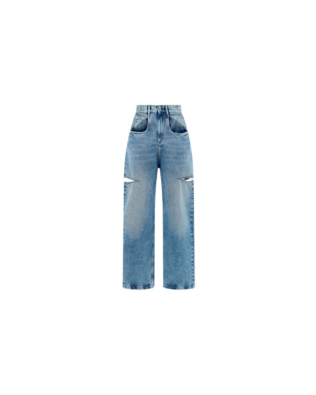 Maison Margiela Blue Cotton Jeans