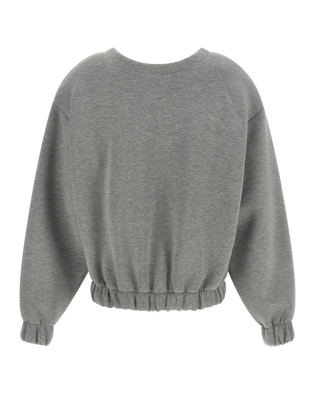 GIUSEPPE DI MORABITO Gray Removable Flower Application Sweatshirt