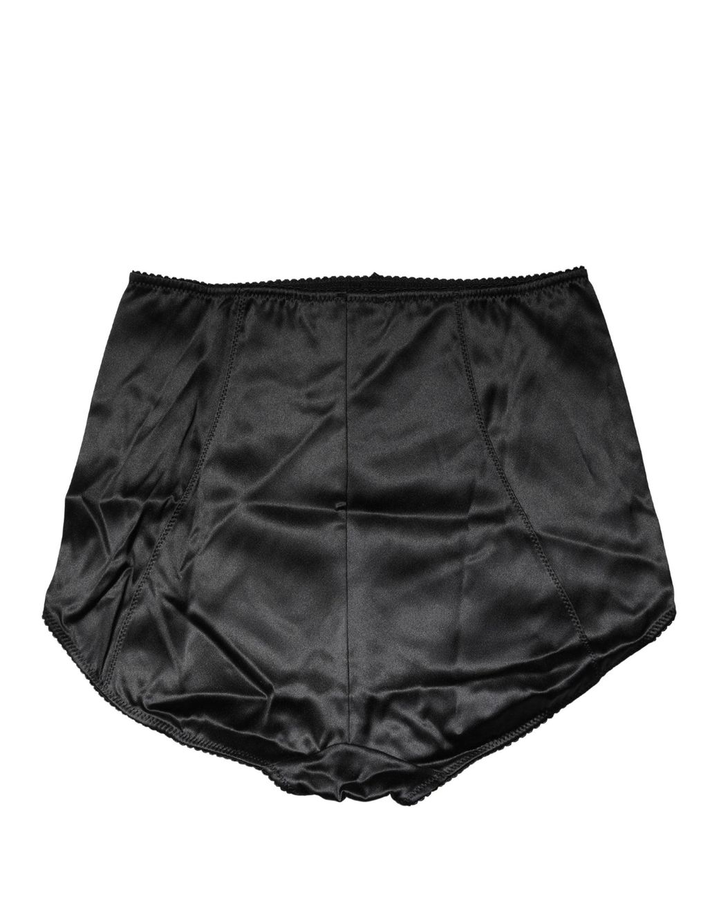 Dolce & Gabbana Black Silk Blend High Waist Girdle Panty Underwear Elastane Clothing