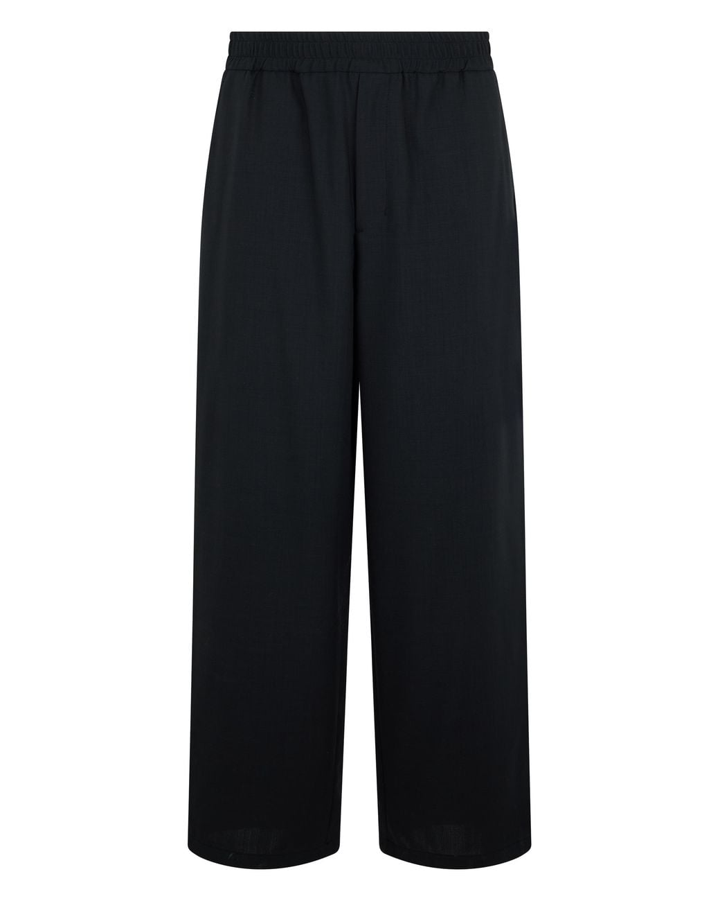 AMI Blue Tailored Trousers With Elastic Waist Virgin Wool for men