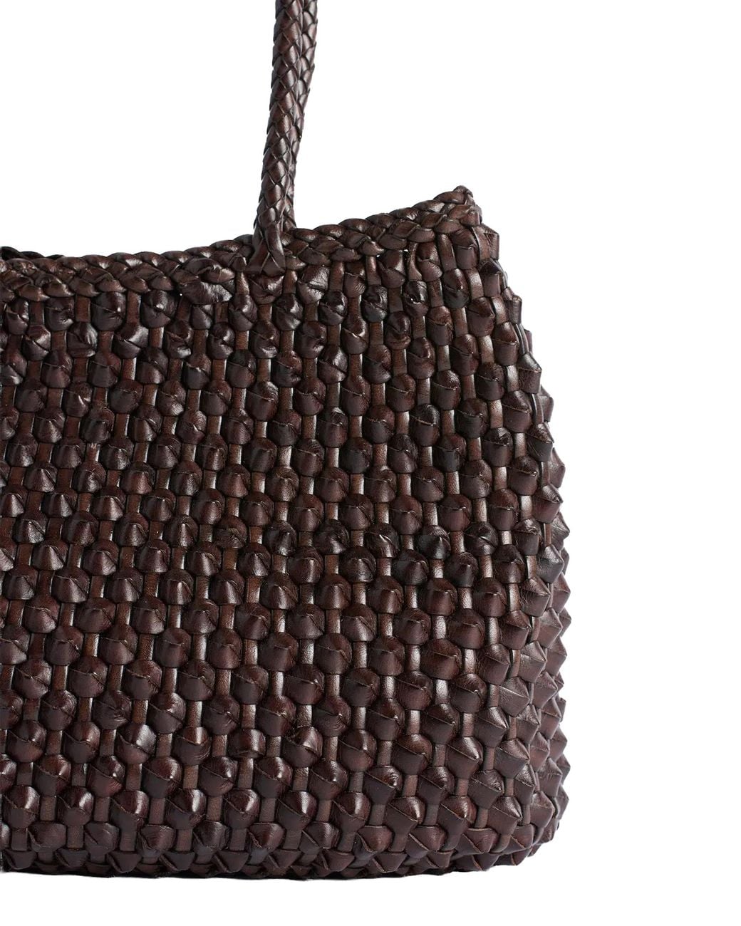 Dragon Diffusion Brown Shoulder Bag S.Croce Cactus Buff Calf Leather