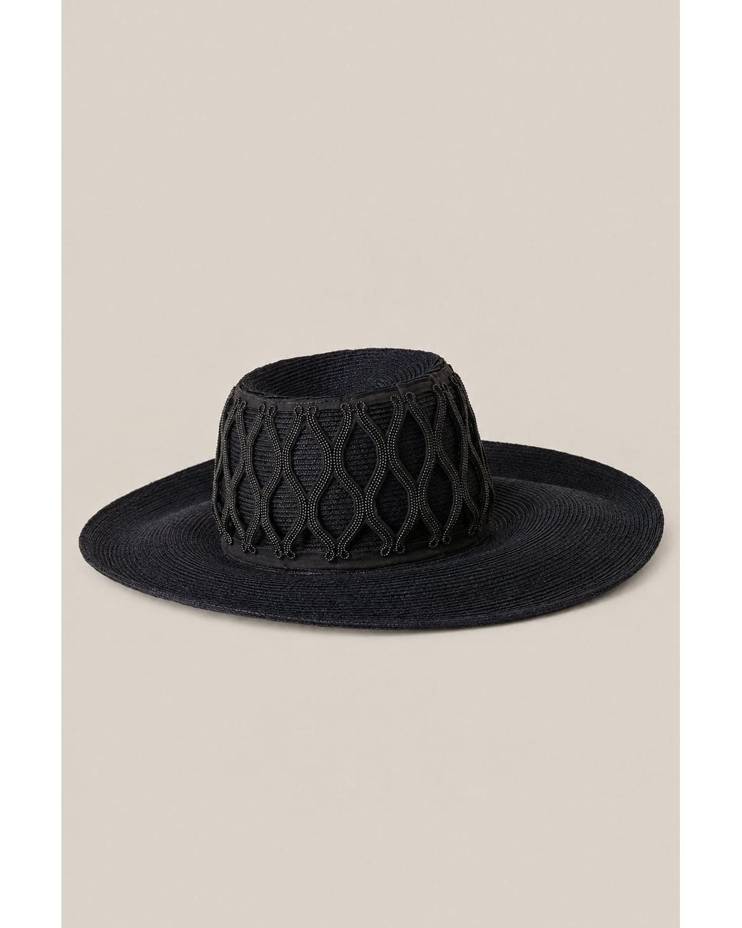 Brunello Cucinelli Black Wide Brim Hat