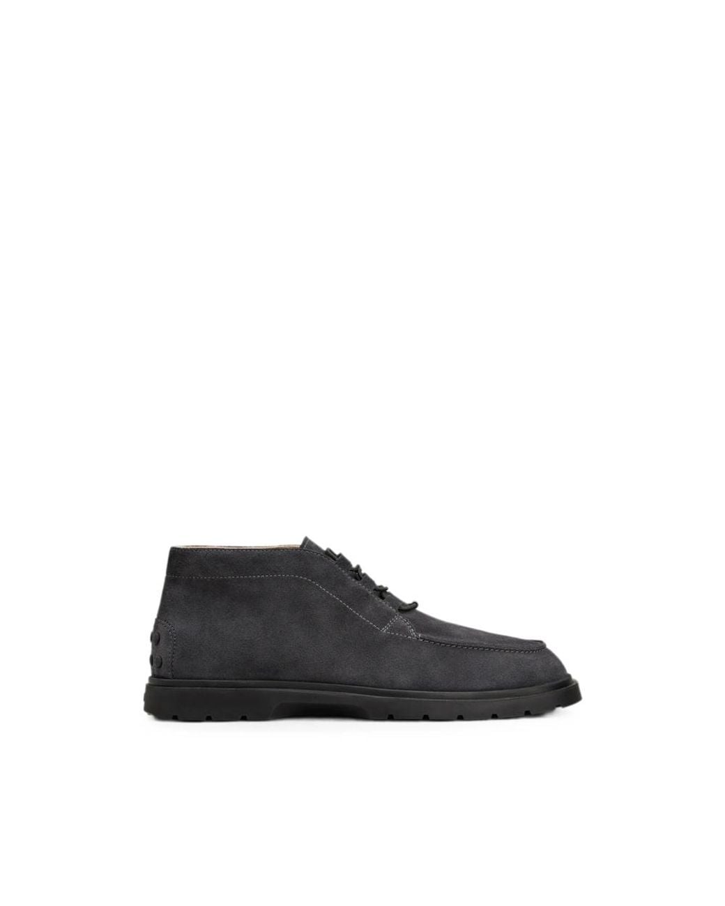 Tod's Black Suede Sneakers With Gommino Detail Calf Trainers for men