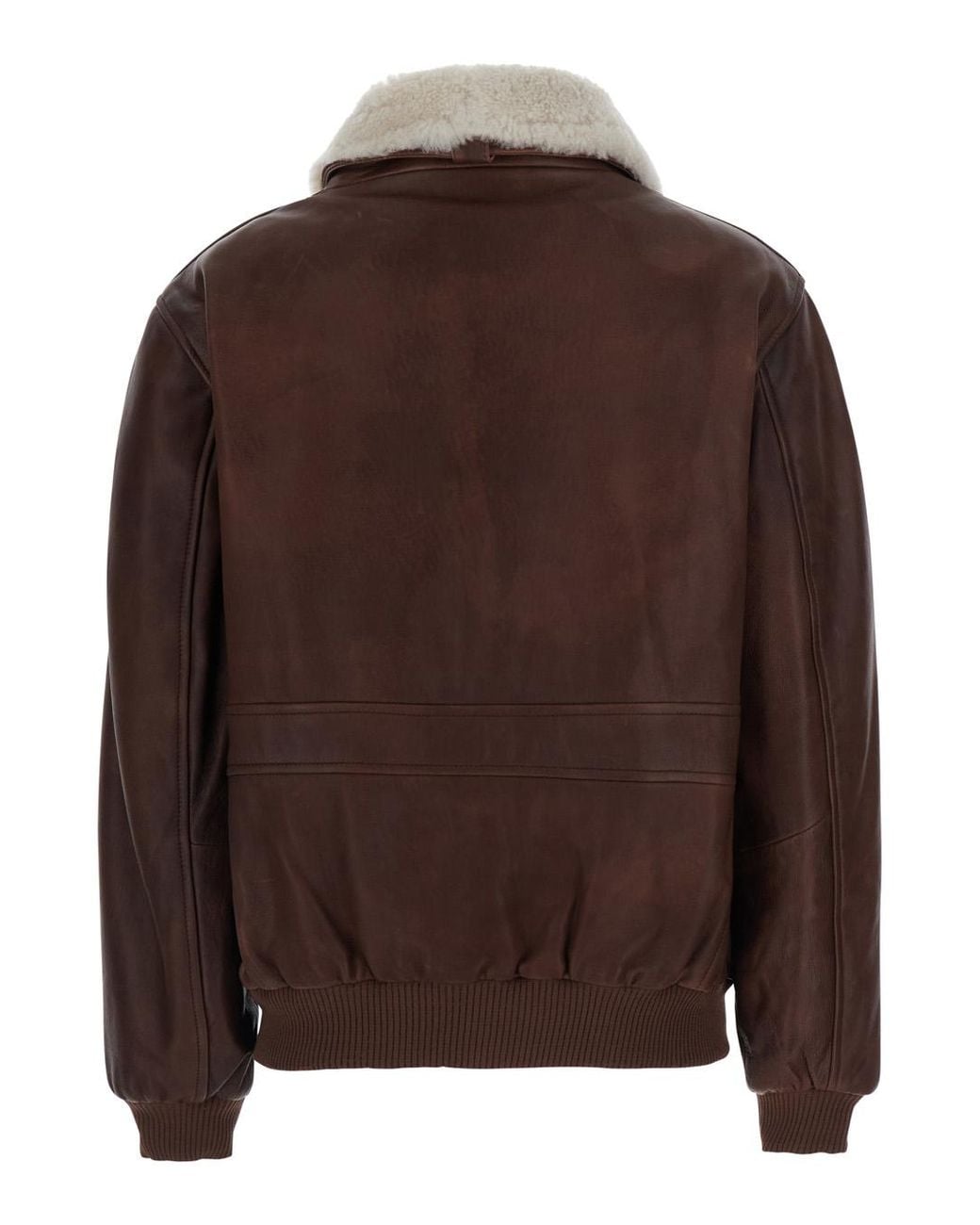 Tela Brown Leather Jacket Marcus Lamb Coat