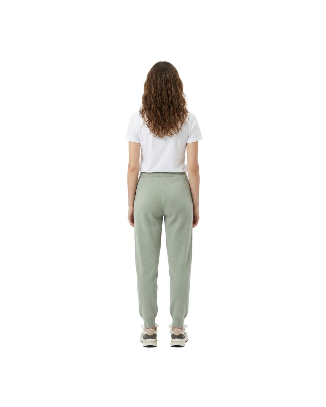 Brunello Cucinelli Multicolor Sage Cashmere Knit Trousers