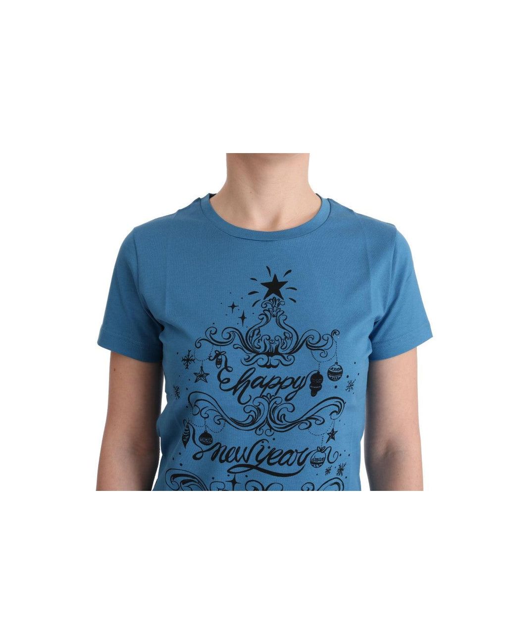 Dolce & Gabbana Blue Cotton 2017 Motive T-Shirt