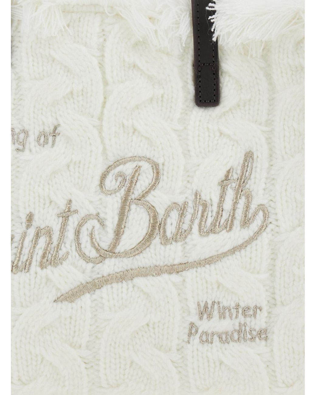 Mc2 Saint Barth Metallic Woven Shoulder Bag Tech Fabric Polyester