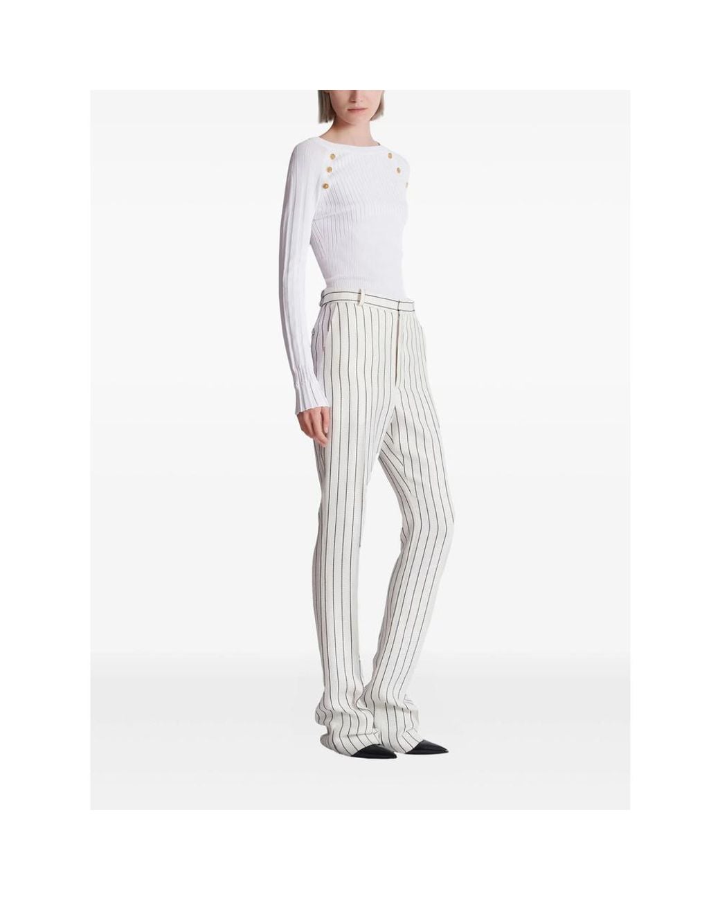 Balmain White Trousers