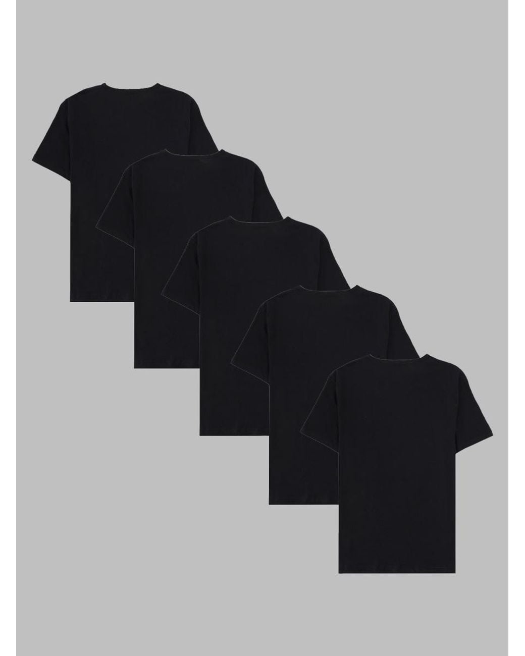 Paul Smith Black T-Shirt 5-Pack Organic Cotton Underwear for men
