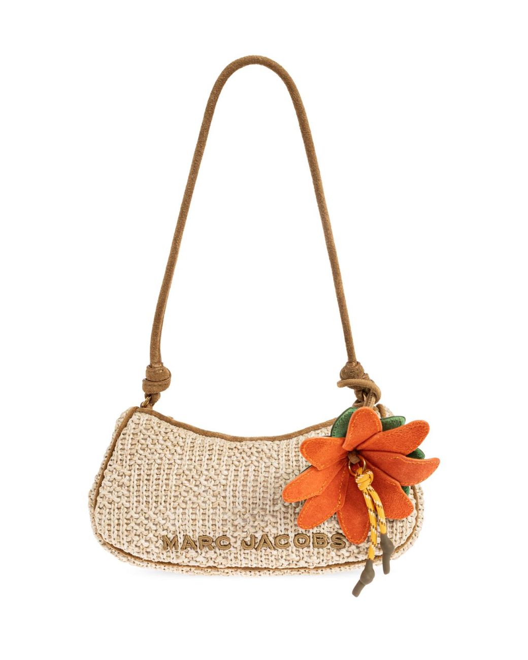 Marc Jacobs Natural The Summer Woven Charm Shoulder Bag