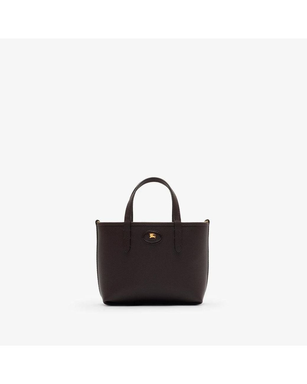 Burberry Black Burberry Leather Tote Bag
