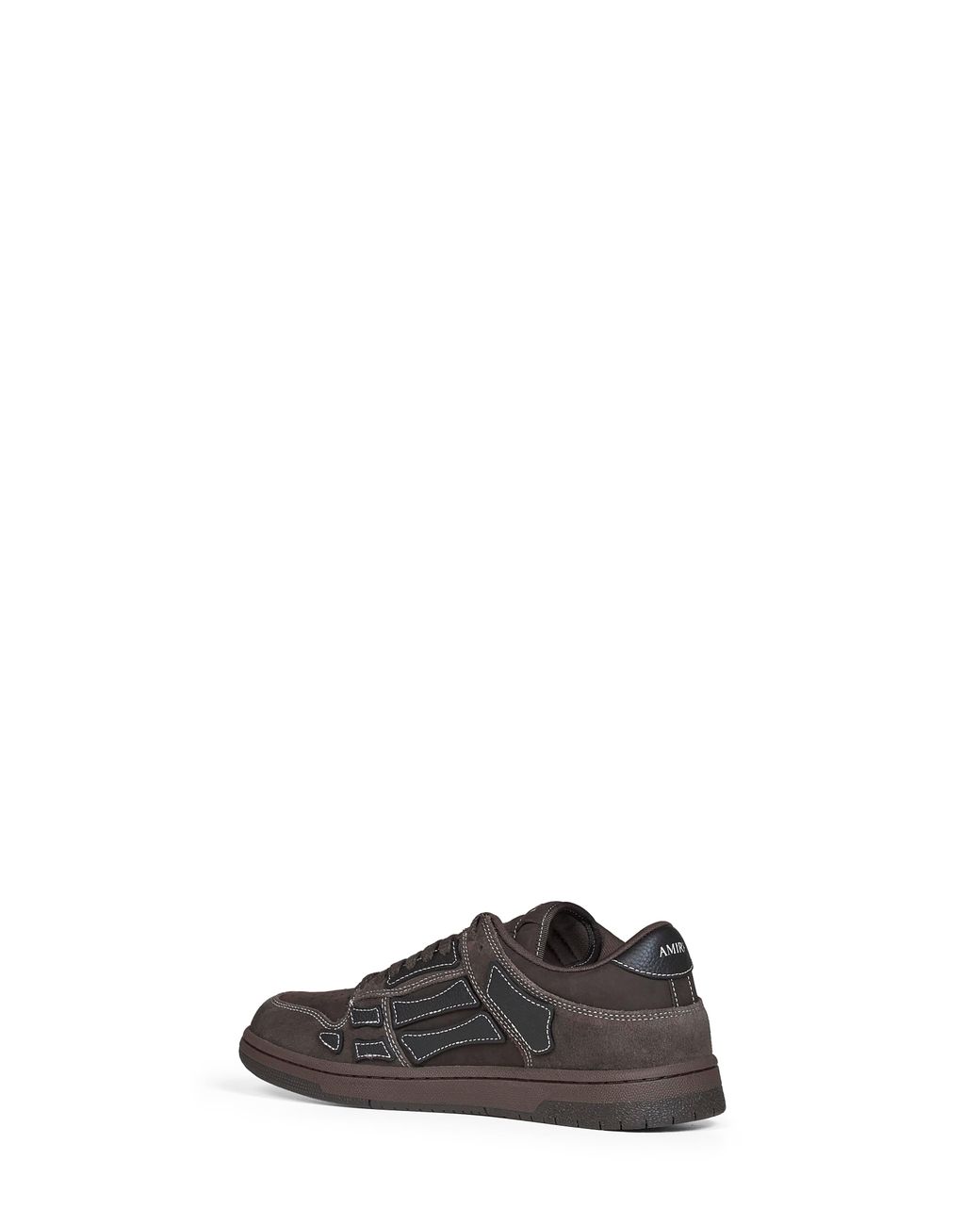 Amiri Brown Suede Skel Top Low Sneakers for men