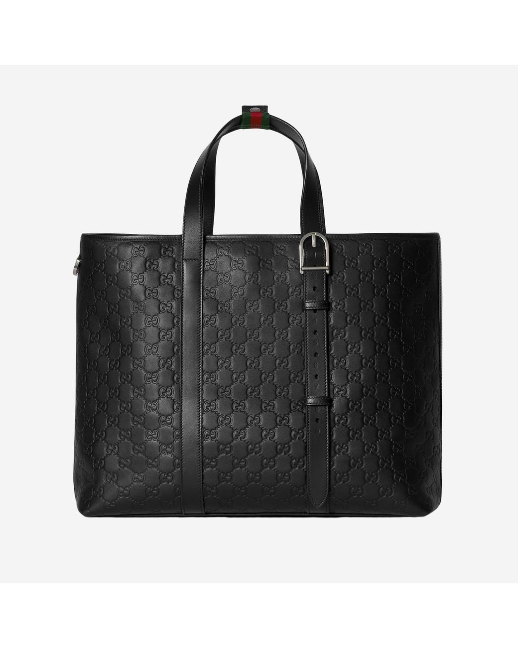 Gucci Black Gg Emblem Tote Bag for men