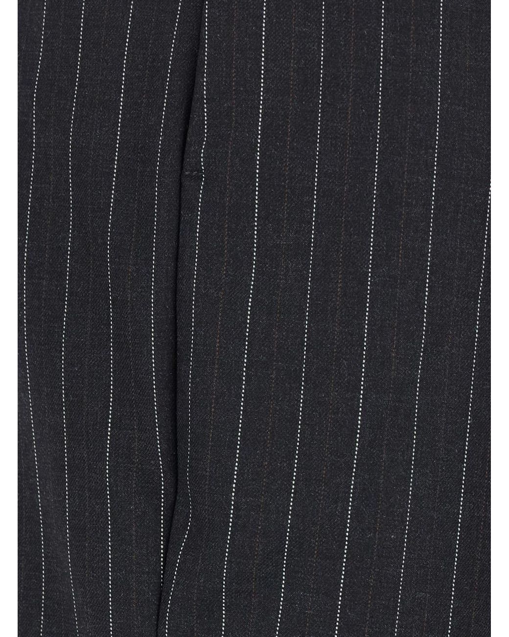 Semicouture Blue Pants Lola Wool-Blend Trousers