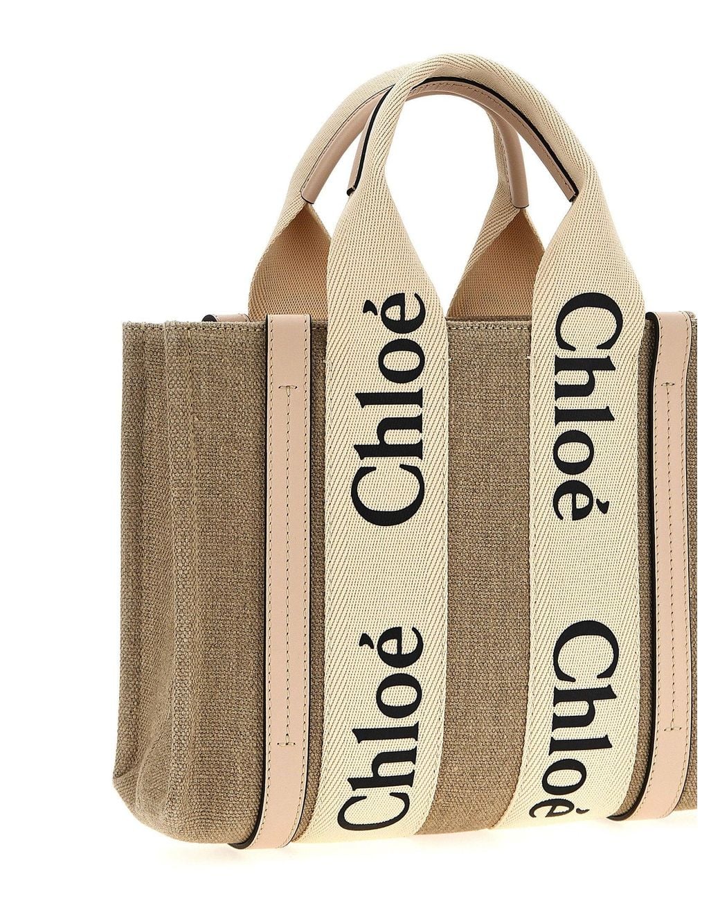Chloé Natural Woody Tote Bag