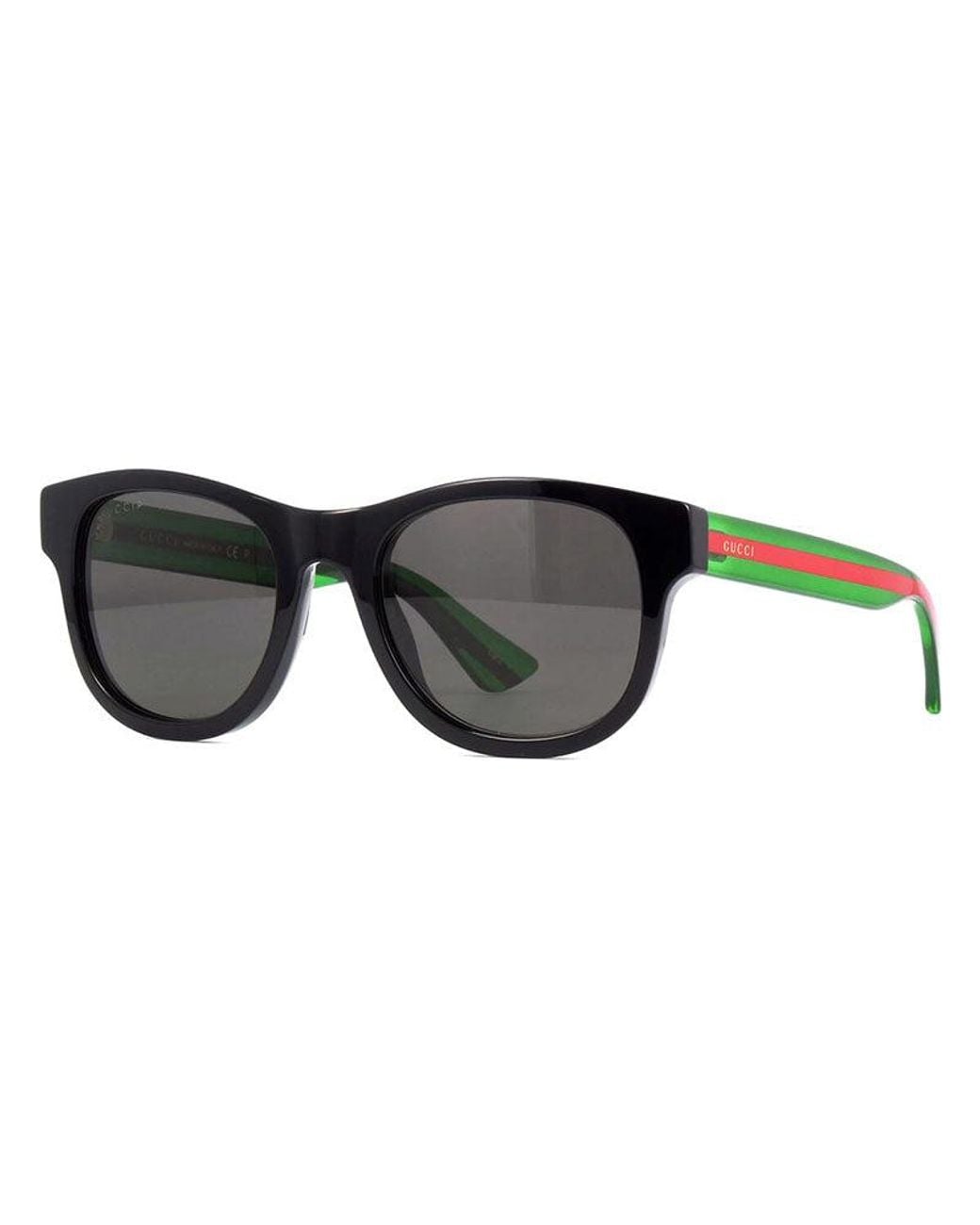 Gucci Green Sunglasses Square Full Rim, Havana Frame And Lens Gg0003Sn003 for men