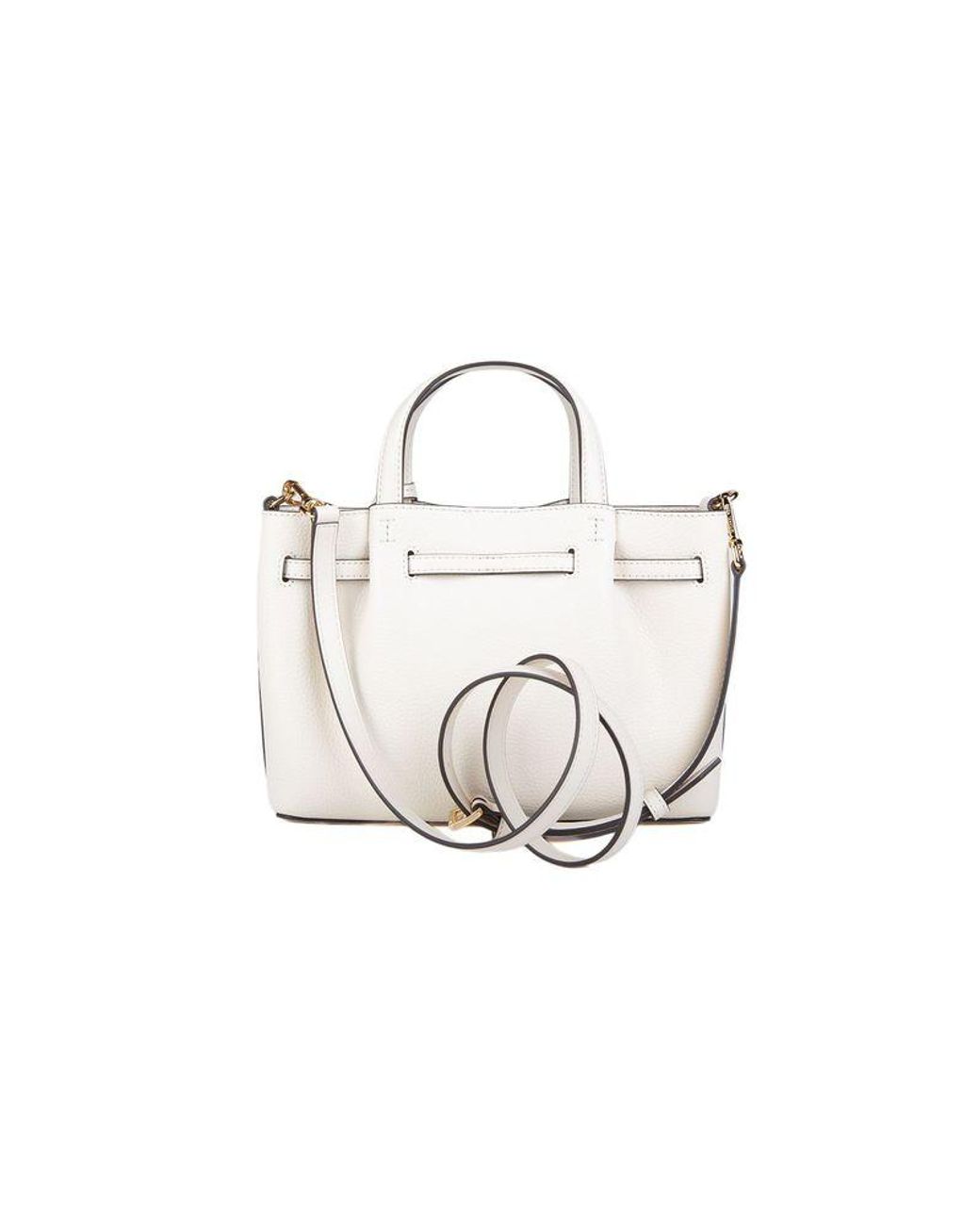 Michael Kors White Satchel Bag Cowhide Bucket-Bags
