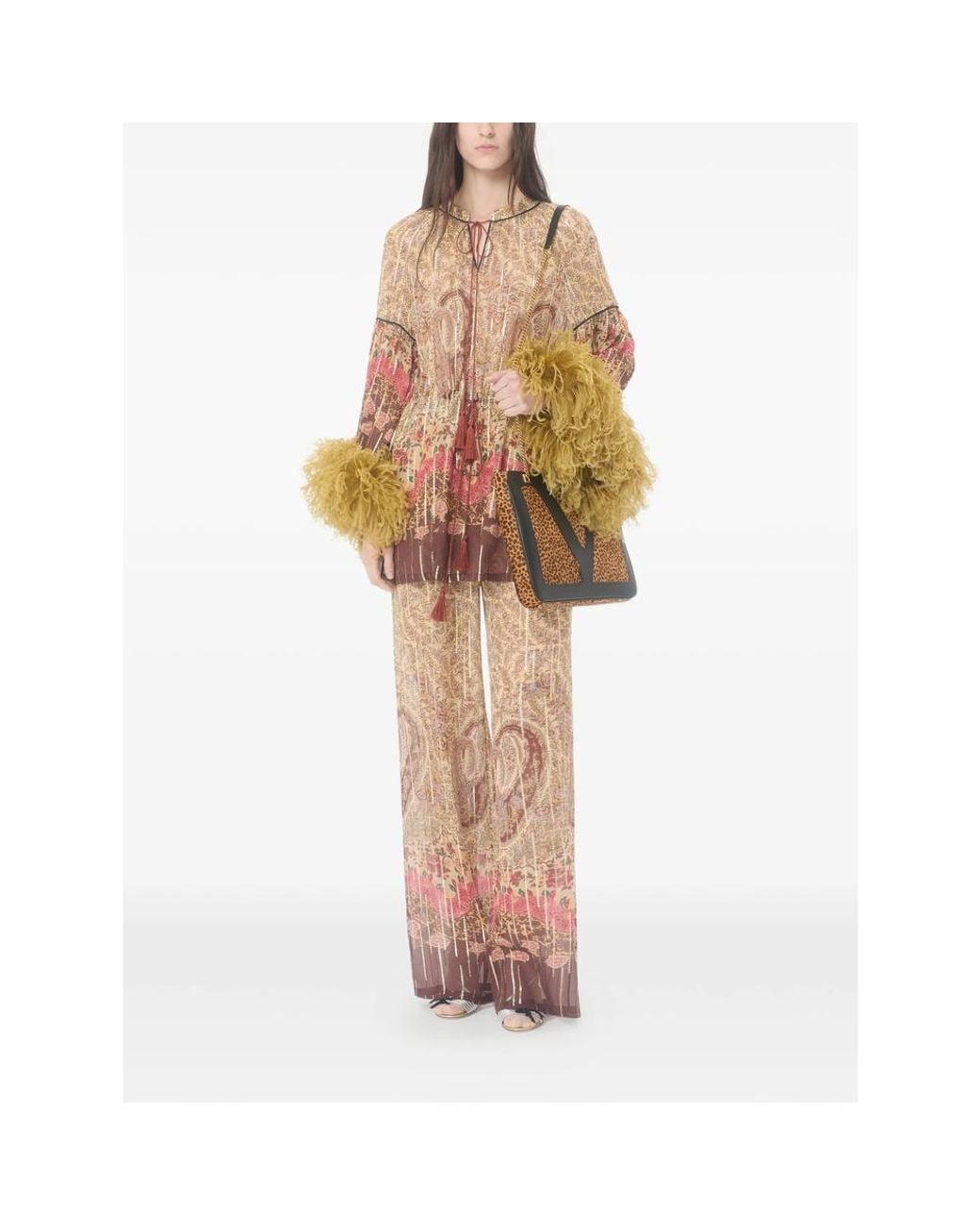 Valentino Multicolor Blouse- Silk: 92. Blouses
