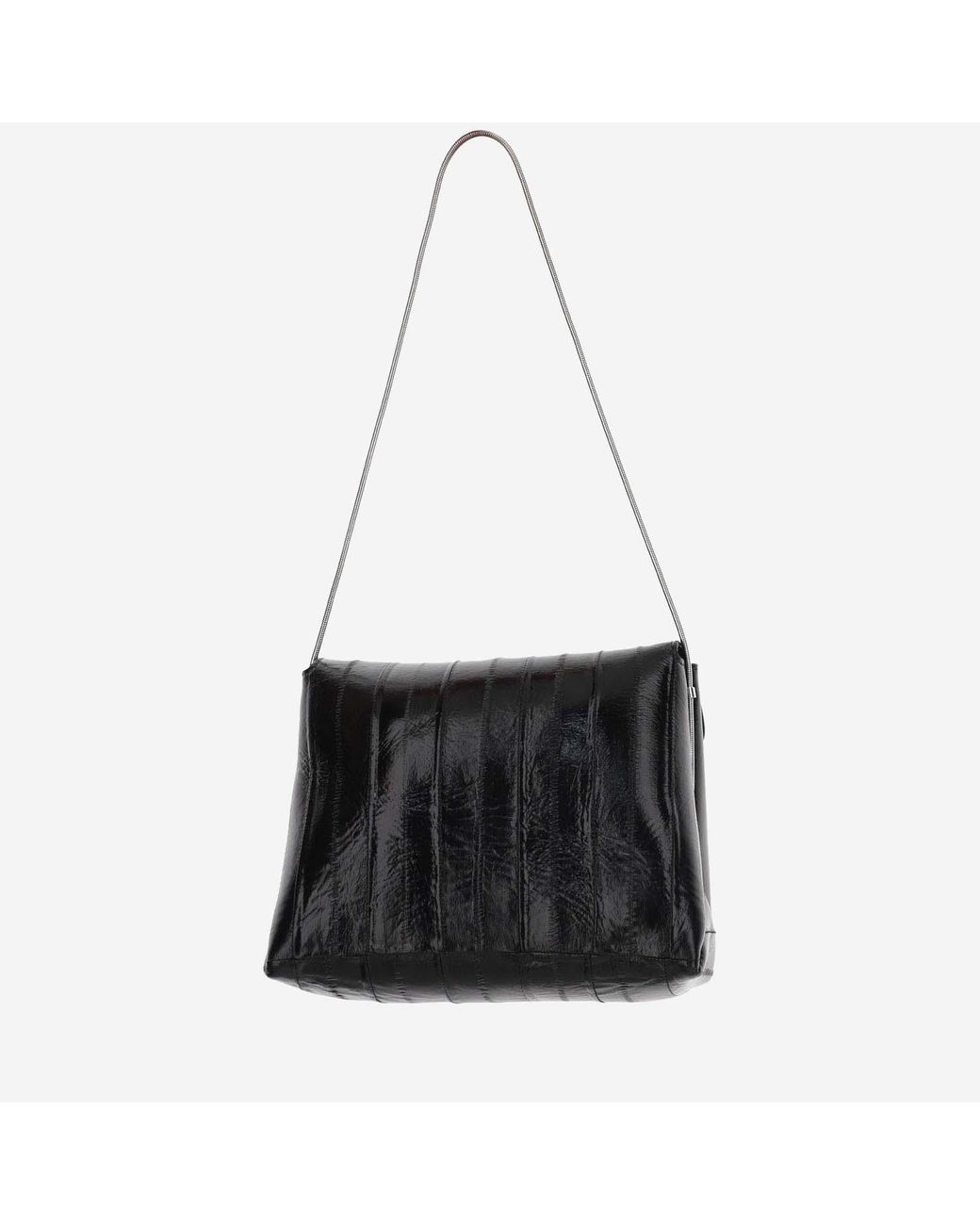 Khaite Black Bobbi Leather Shoulder Bag Aguilla