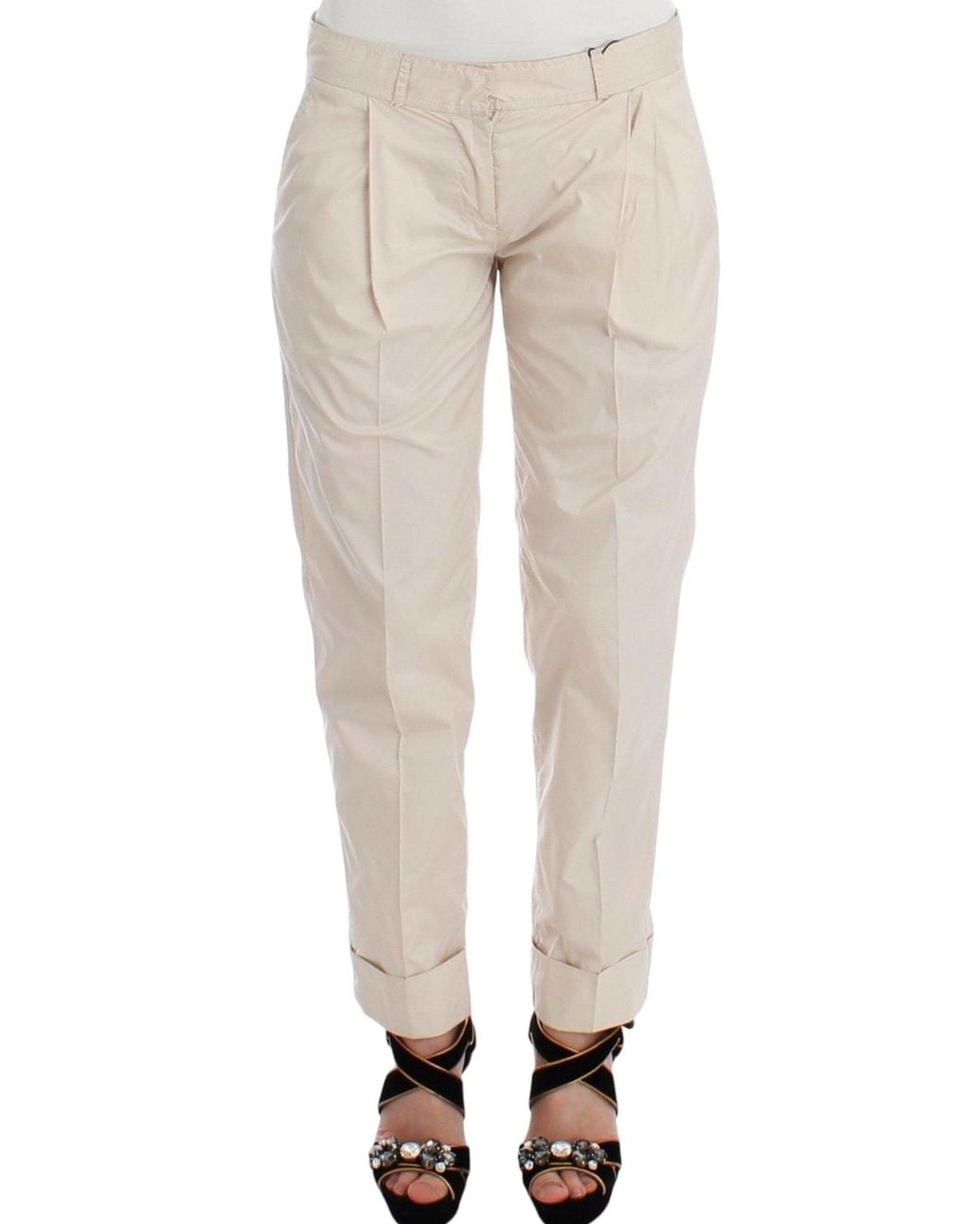 Ermanno Scervino Natural Chinos Casual Dress Pants Khakis