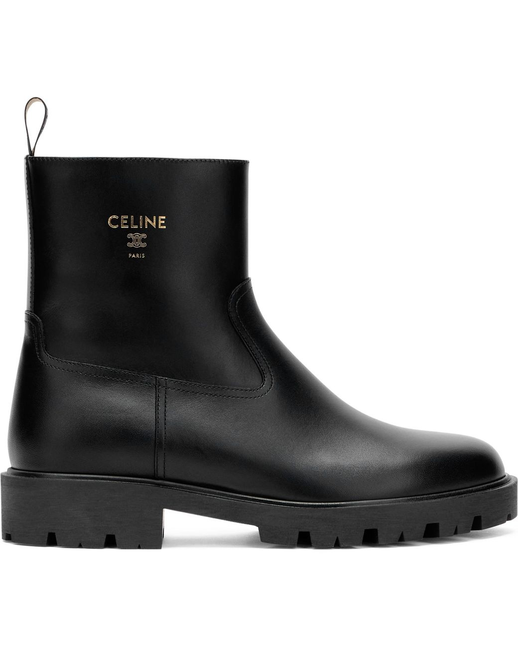 Céline Black Margaret Boots Leather Calfskin
