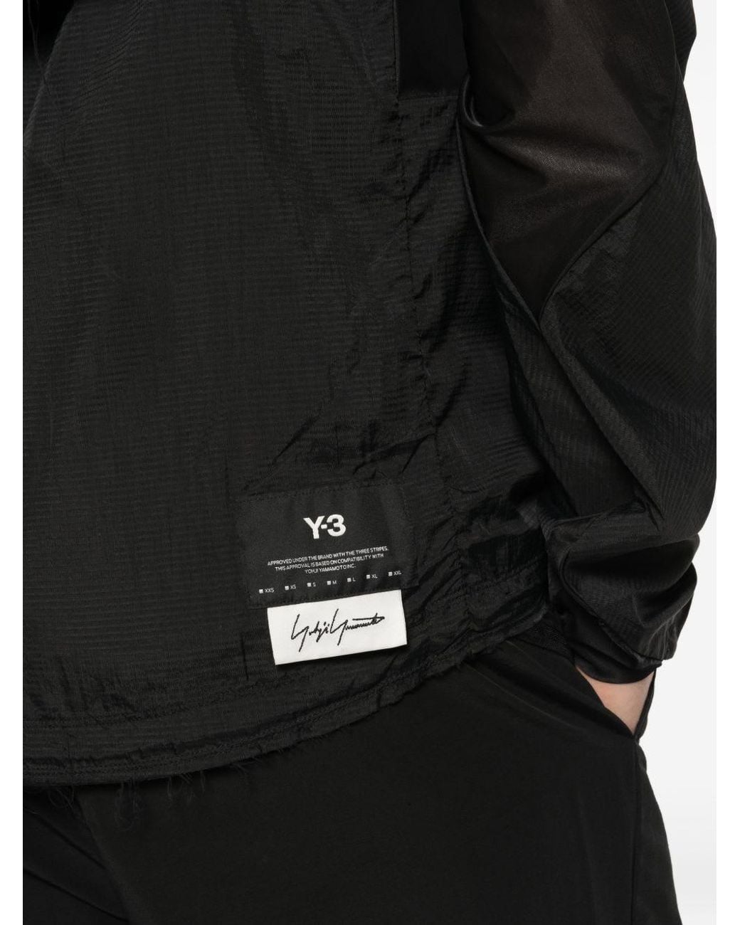 Y-3 Black Nylon Blouson Jacket for men