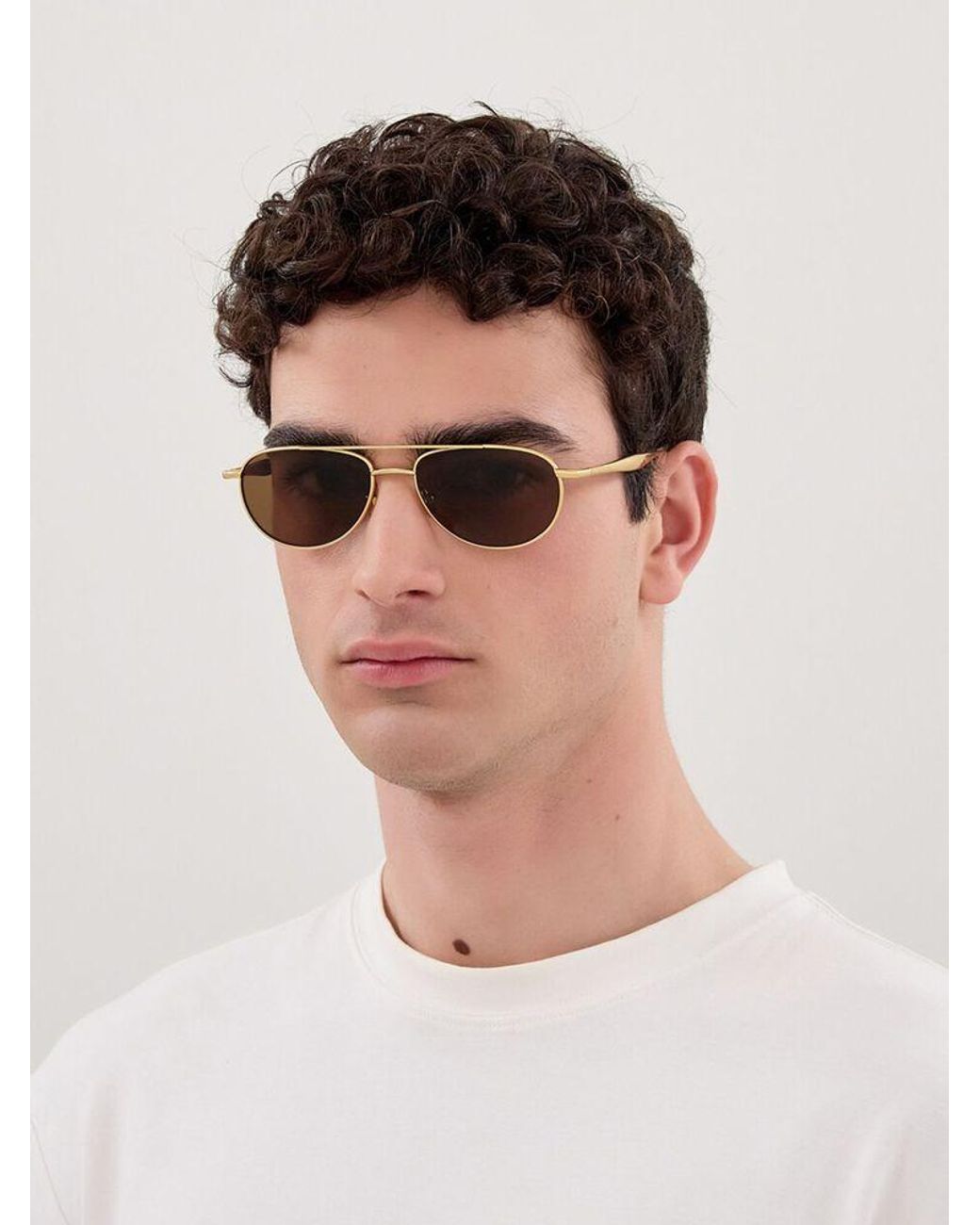 Bottega Veneta Natural Sunglasses- Metal Eyewear